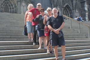 On the Steps of Cathedral